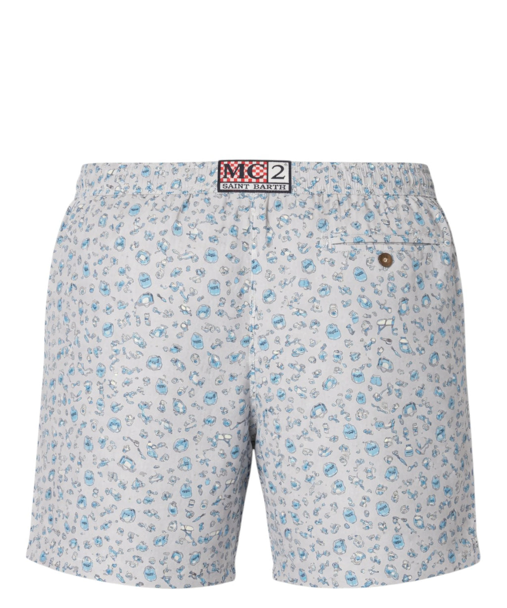 Traje Hombre MC2 Saint Barth Ultraligero con Estampado