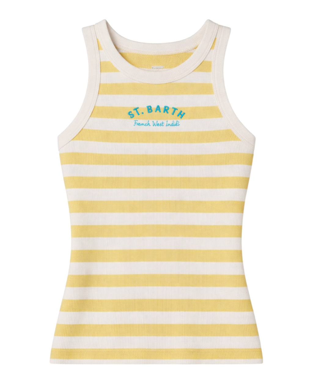 MC2 Saint Barth Women's Cotton Striped Tank Top