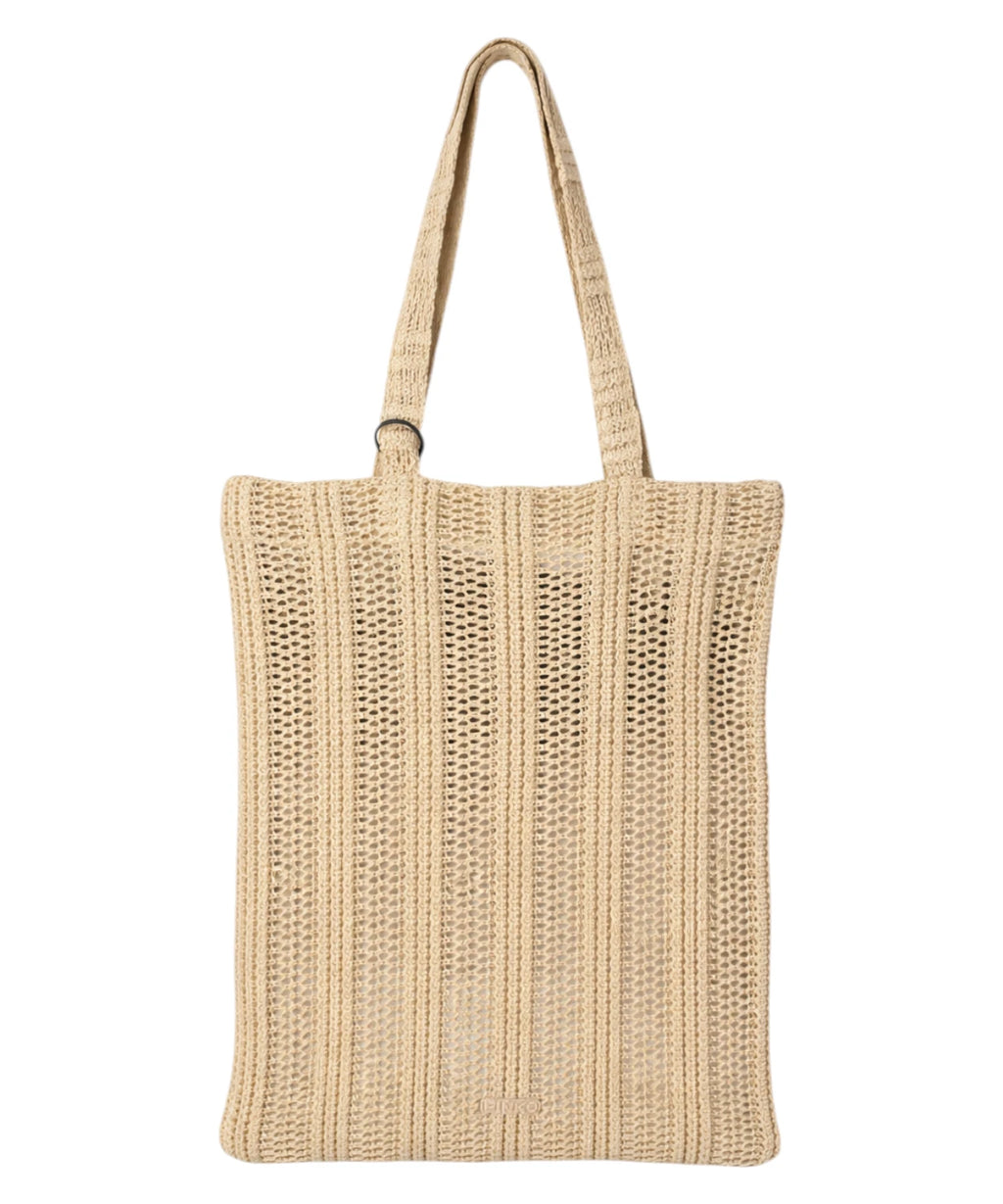 Nákupní taška PINKO Easy Tote Bag z rafie