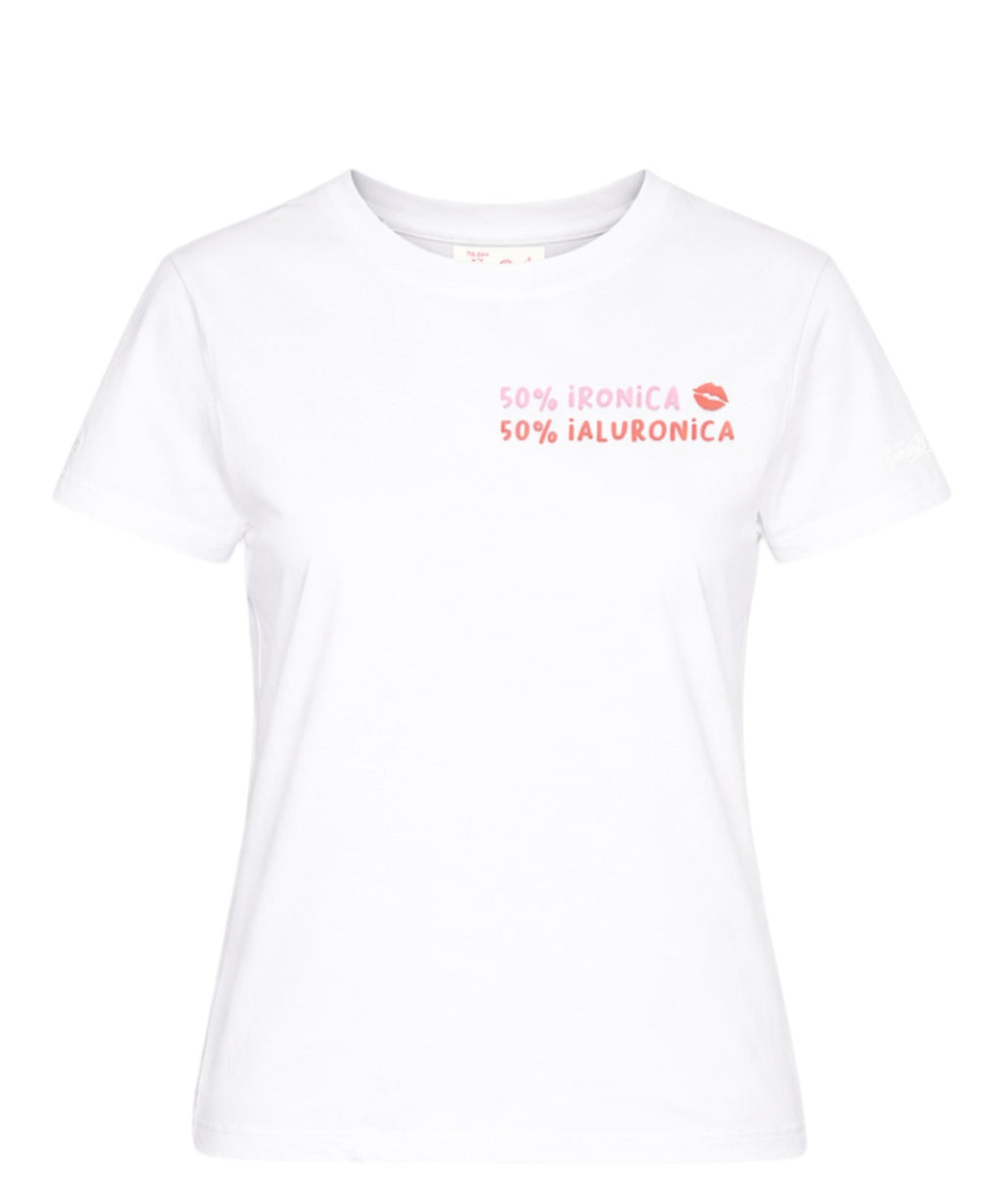 Emilie MC2 Saint Barth T-shirt with Embroidery
