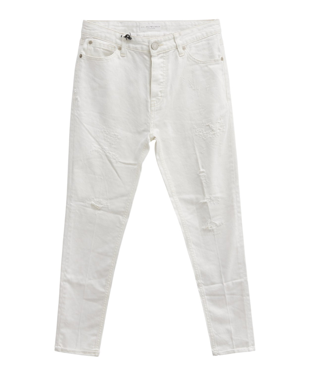 PT Torino white destroyed denim slim fit jeans