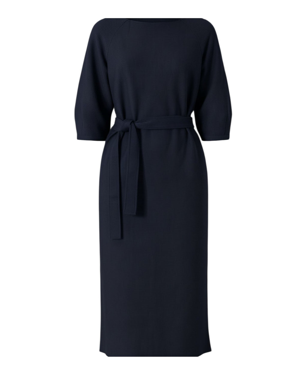 Max Mara women's long dress in jersey with belt