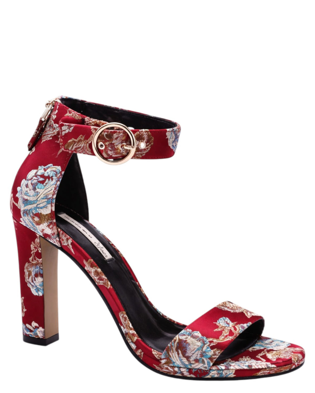 Tosca Blu Women's Twist Sandal with Heel and Ankle Strap