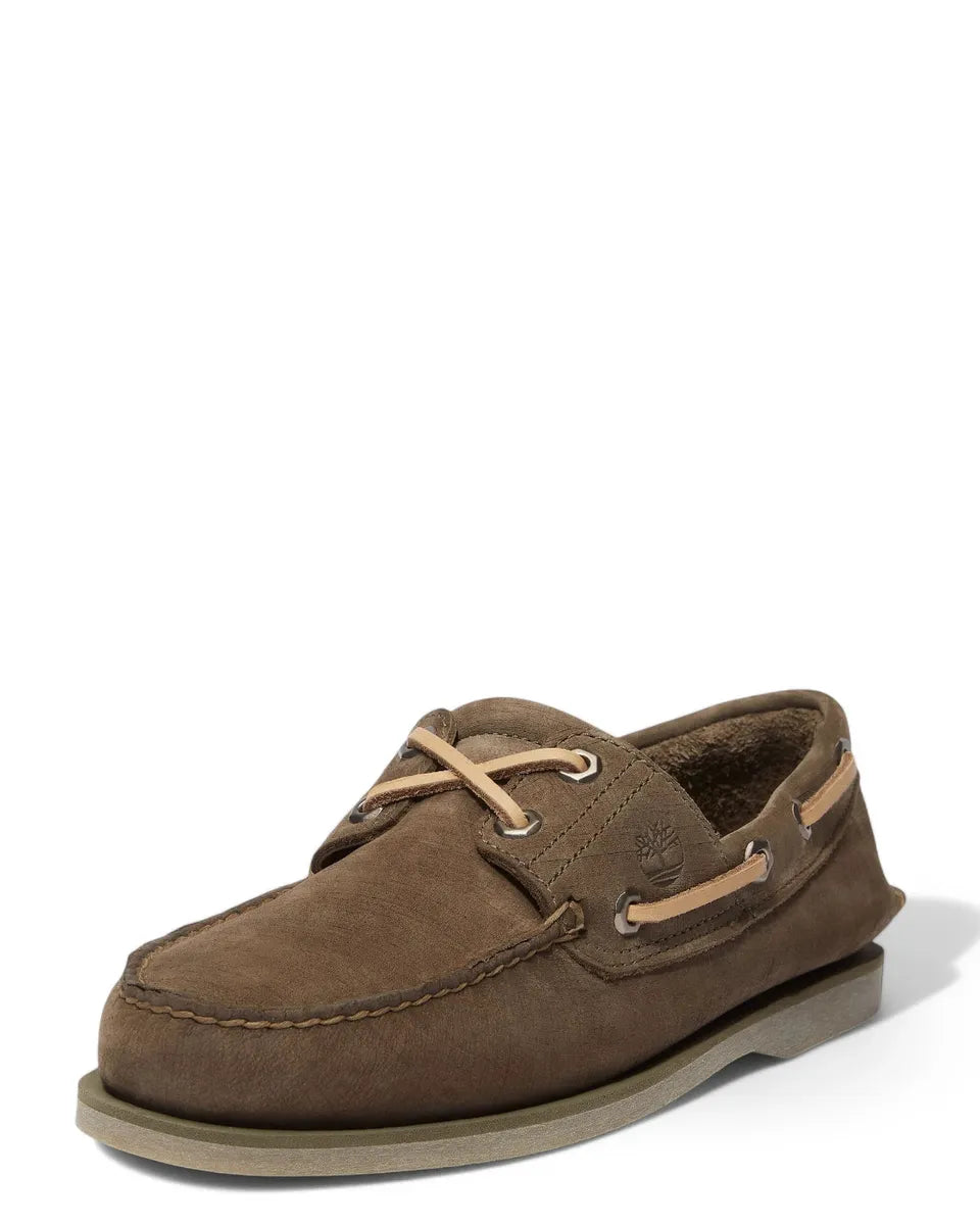Scarpe da Barca Timberland Uomo Classic Verdi in Pelle Premium-TIMBERLAND-Mocassini-Vittorio Citro Boutique