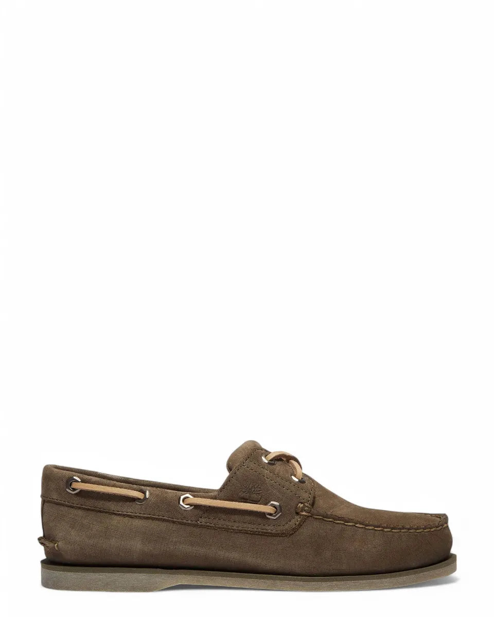 Scarpe da Barca Timberland Uomo Classic Verdi in Pelle Premium-TIMBERLAND-Mocassini-Vittorio Citro Boutique