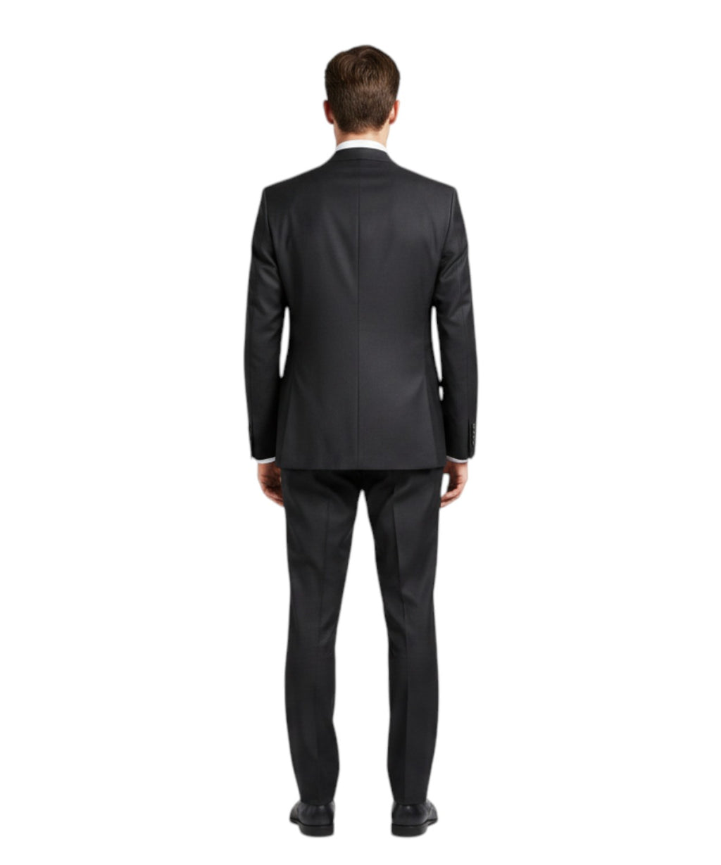 Men's Sartitude Dress in Virgin Wool with Classic Lapel