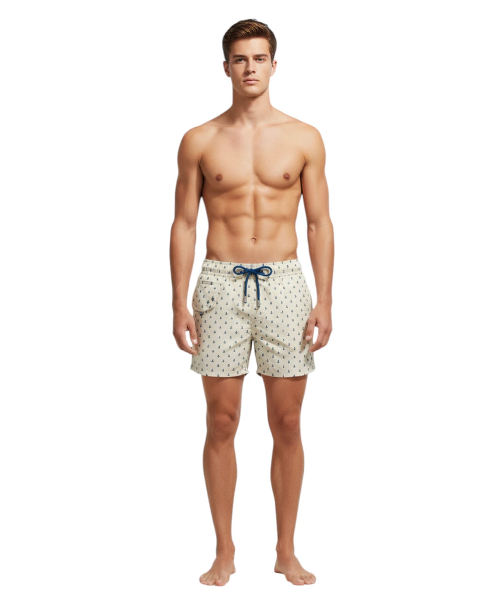 MC2 Saint Barth Men's Ultralight Patterned Swim Trunks