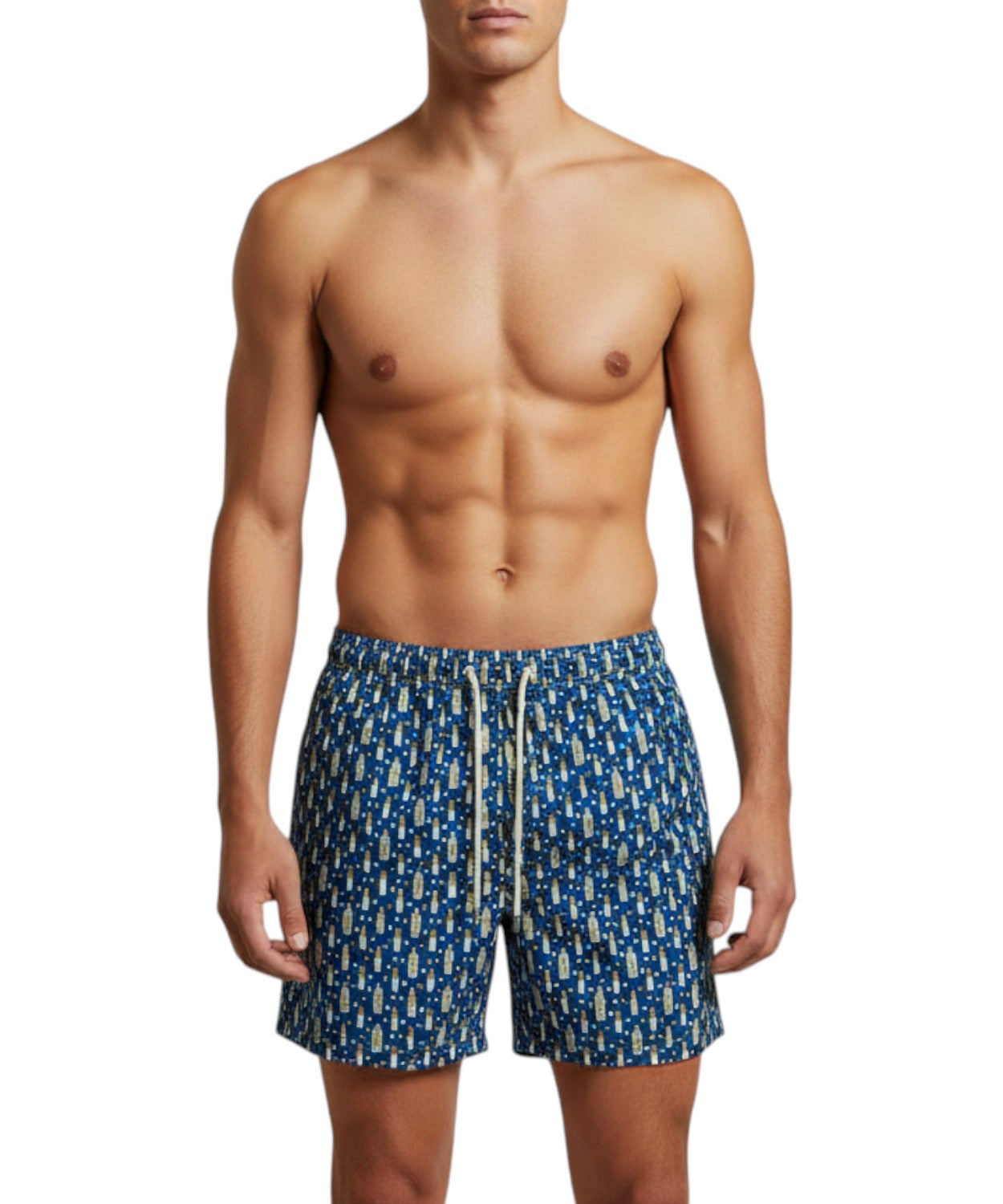Men's Suit MC2 Saint Barth Ultralight Aperol Print