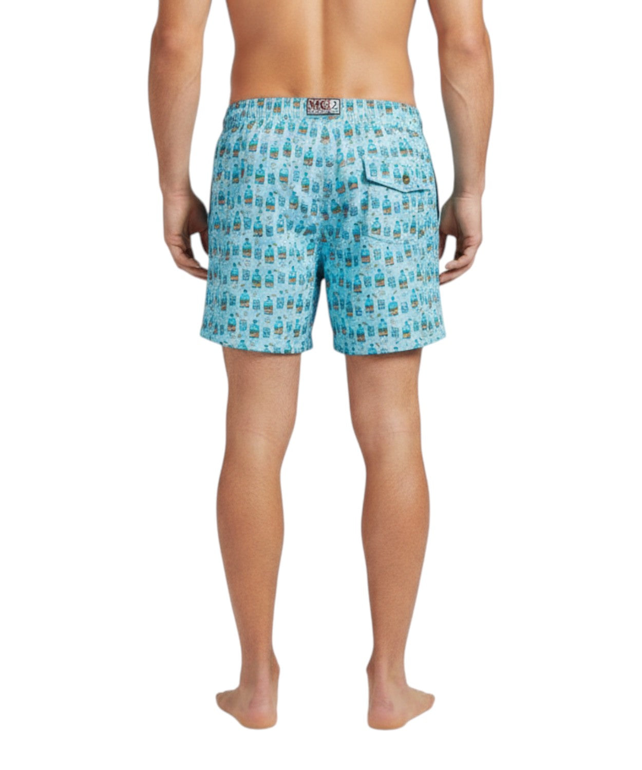 Men's Suit MC2 Saint Barth Ultralight Aperol Print