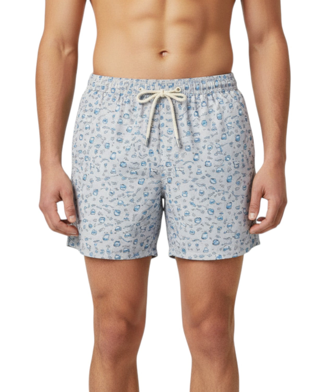 Men's MC2 Saint Barth Ultralight Swimsuit with Pattern