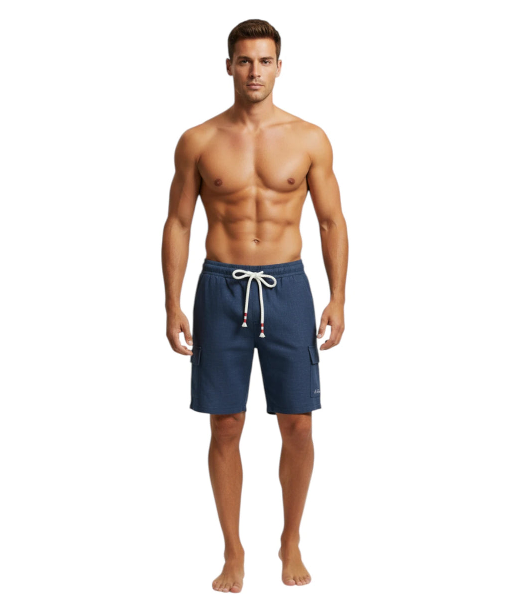 MC2 Saint Barth Men's Marseille Linen Bermuda Shorts