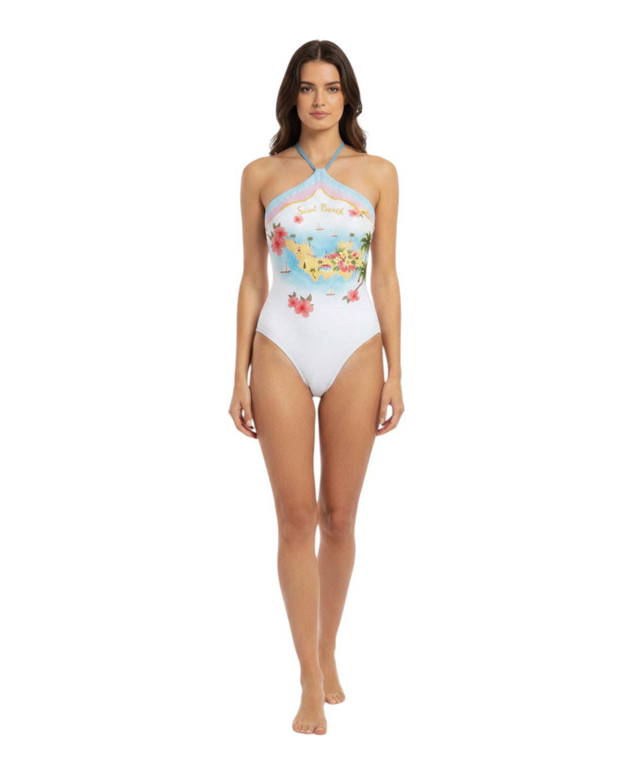 MC2 Saint Barth Meryem One-Piece Swimsuit with Print