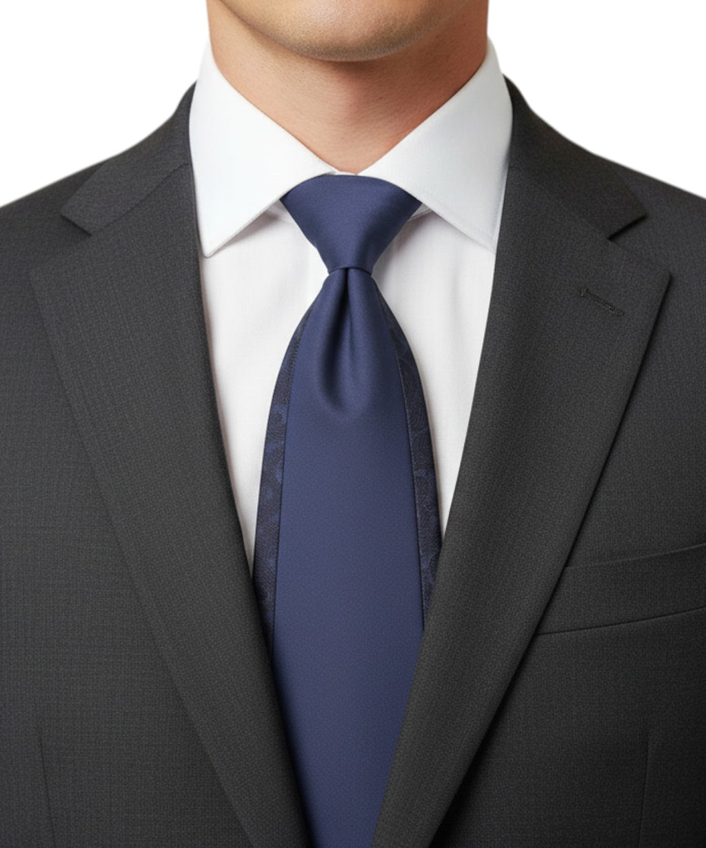 Herre ceremoni plastron i bomuld med jacquard
