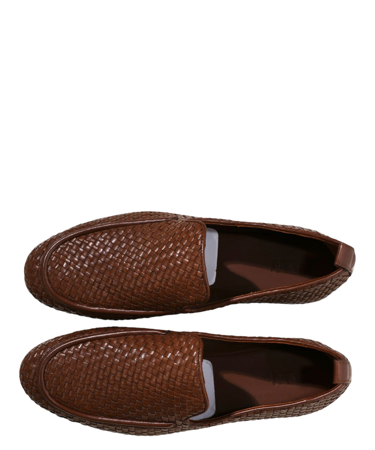Women's Woven Leather Loafers JVAM