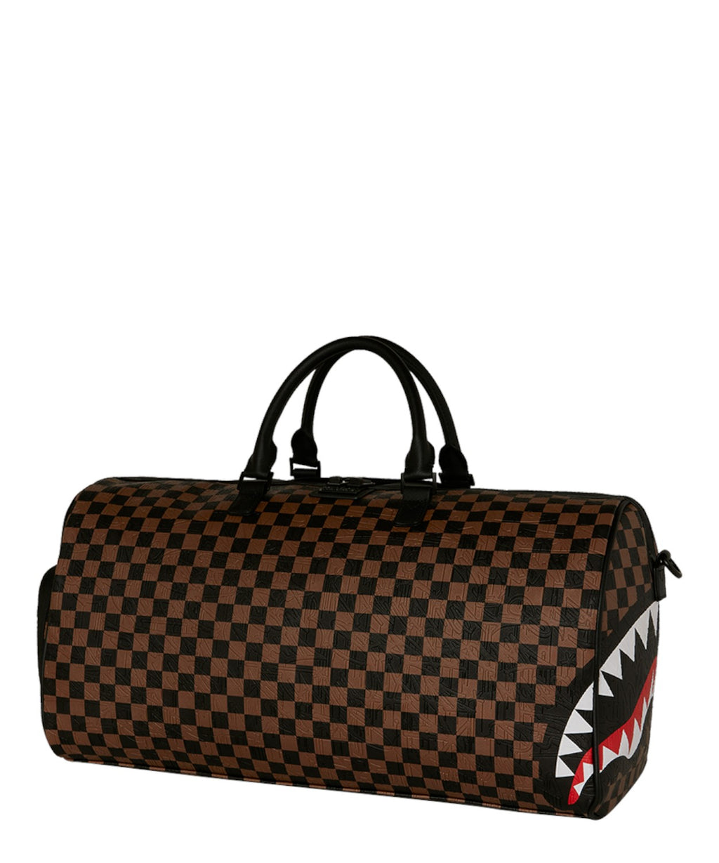 Sprayground Check 2 Embossed Duffle Bag