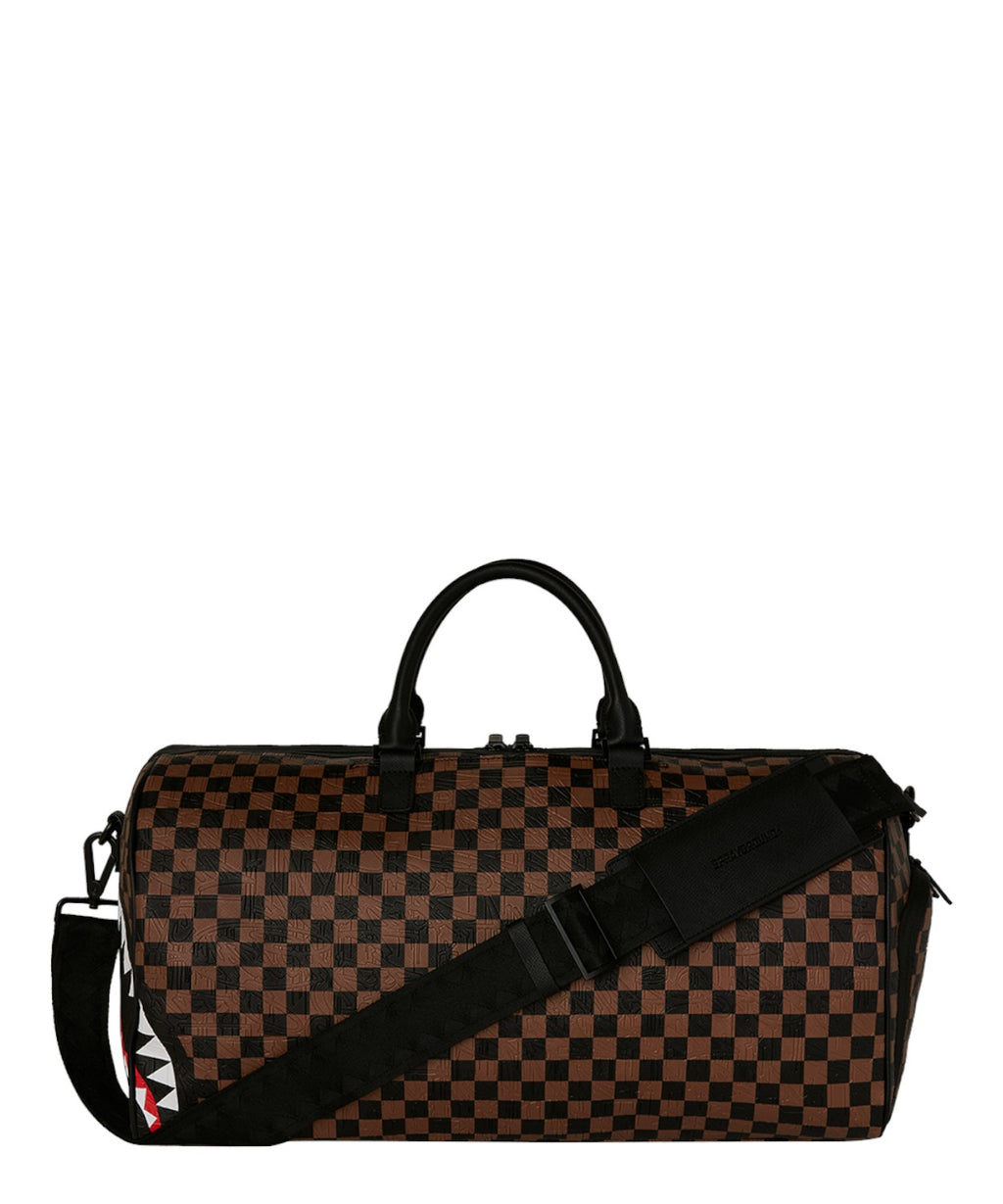 Sprayground Check 2 Embossed Duffle Bag