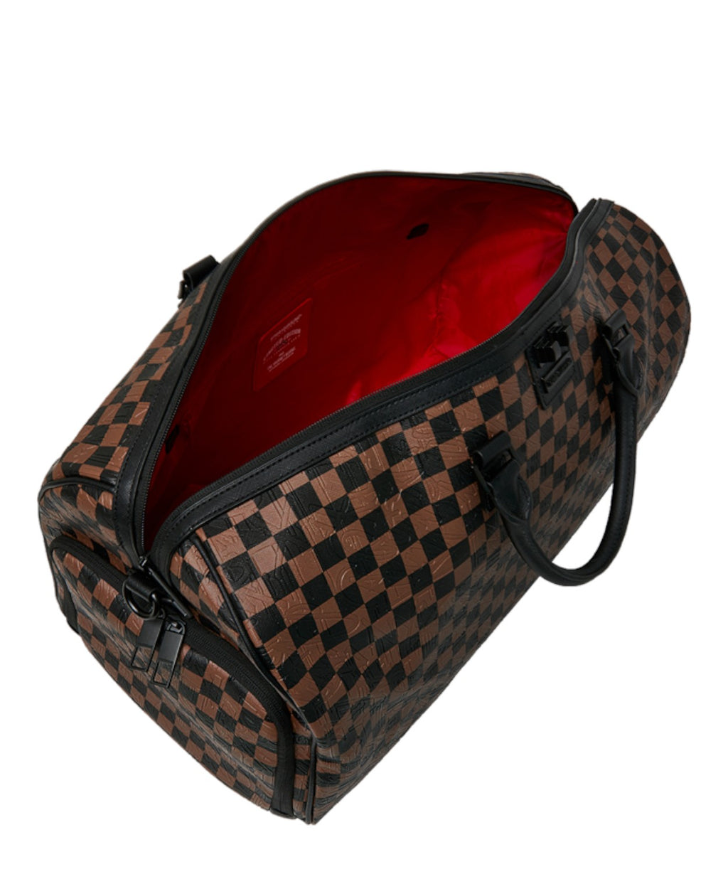 Sprayground Check 2 Embossed Duffle Bag