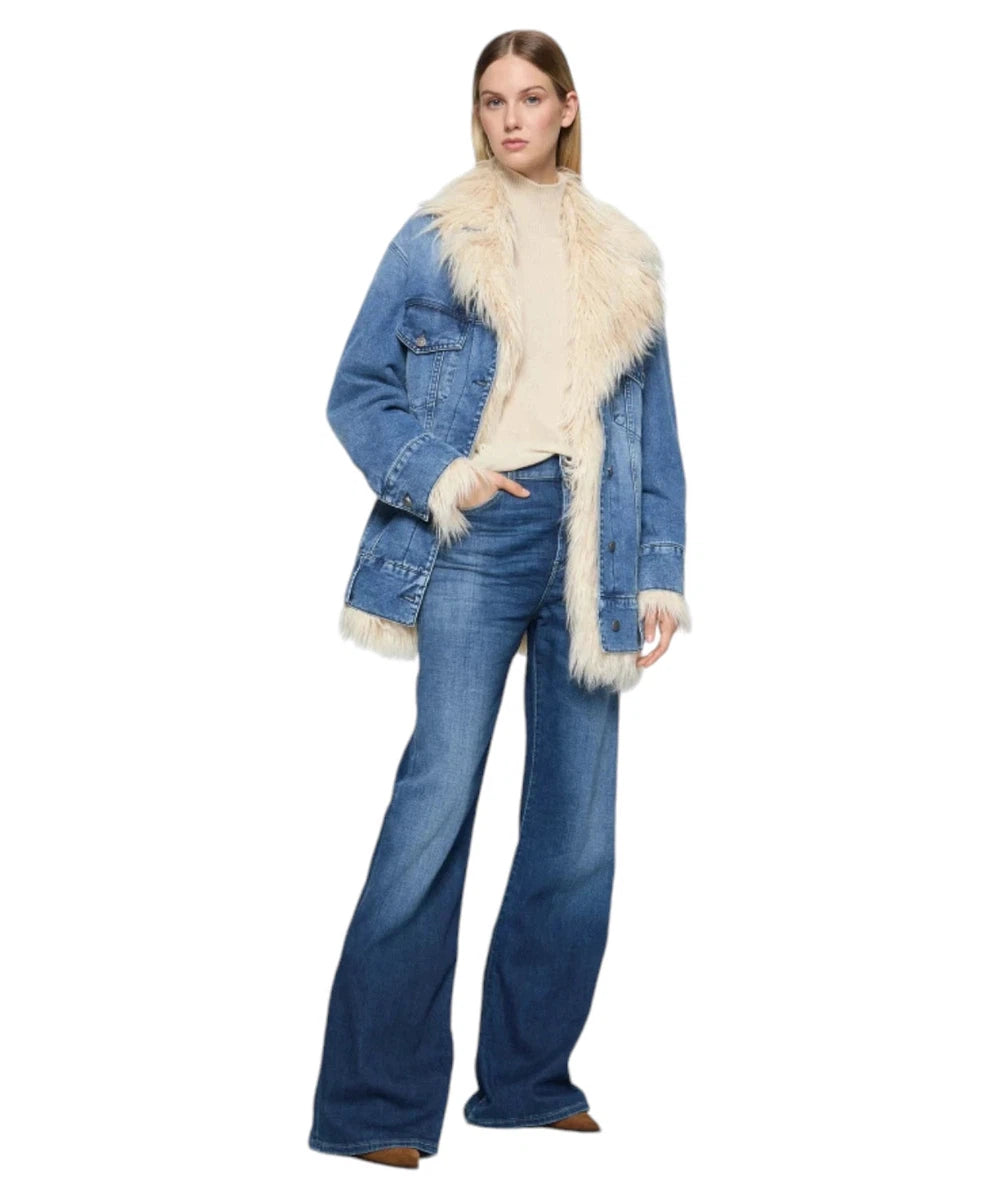 Giacca Over in Denim-Dondup-Cappotti-Vittorio Citro Boutique