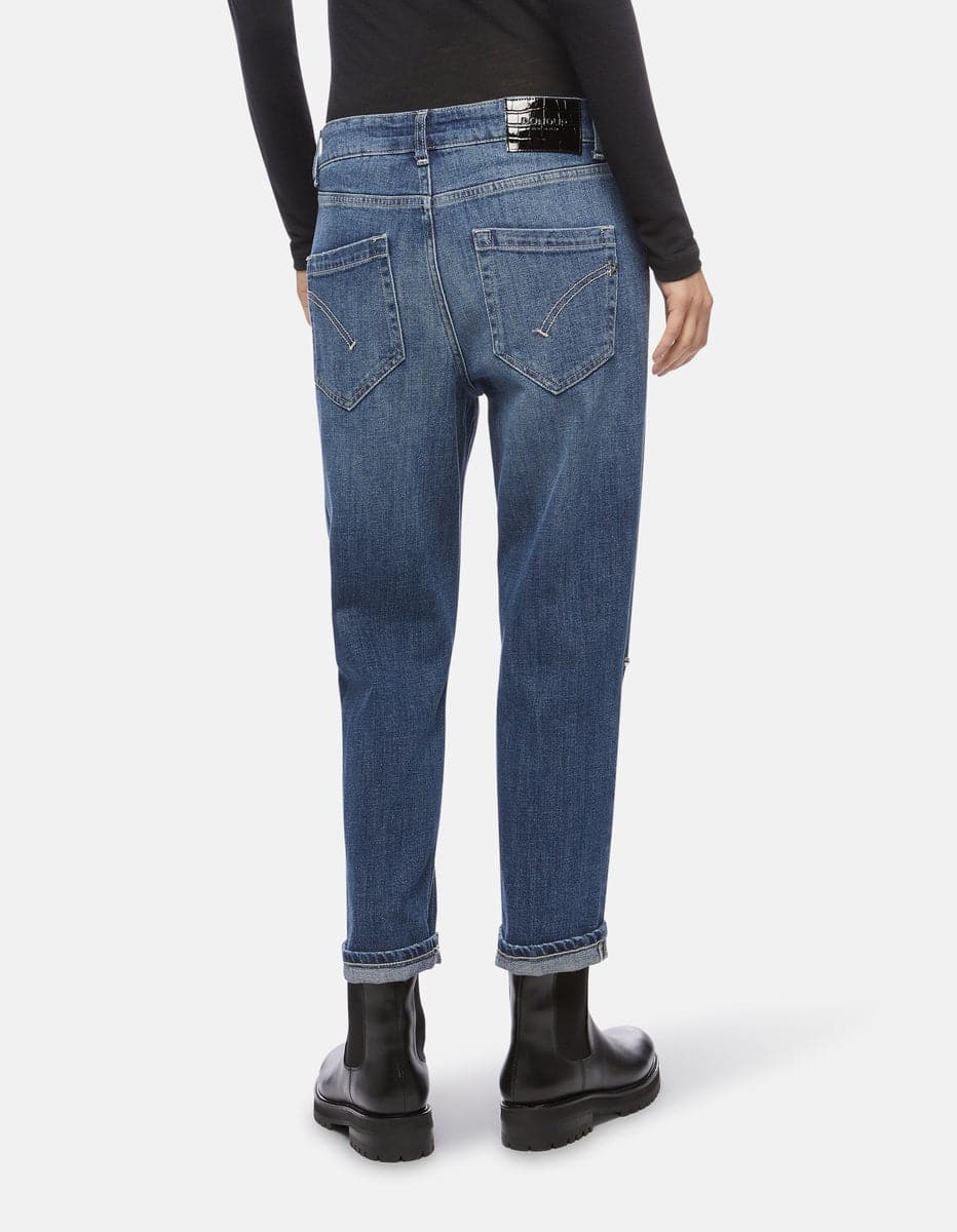 Jeans Koons con piercing-Dondup-Jeans-Vittorio Citro Boutique