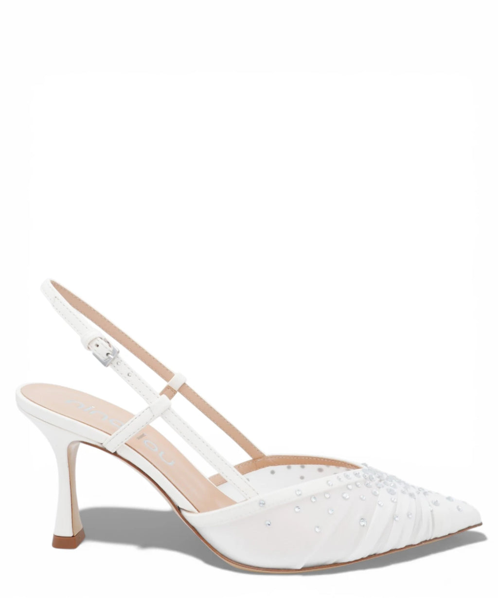 Amy 757C Embellished Slingback Pumps for Ceremonies