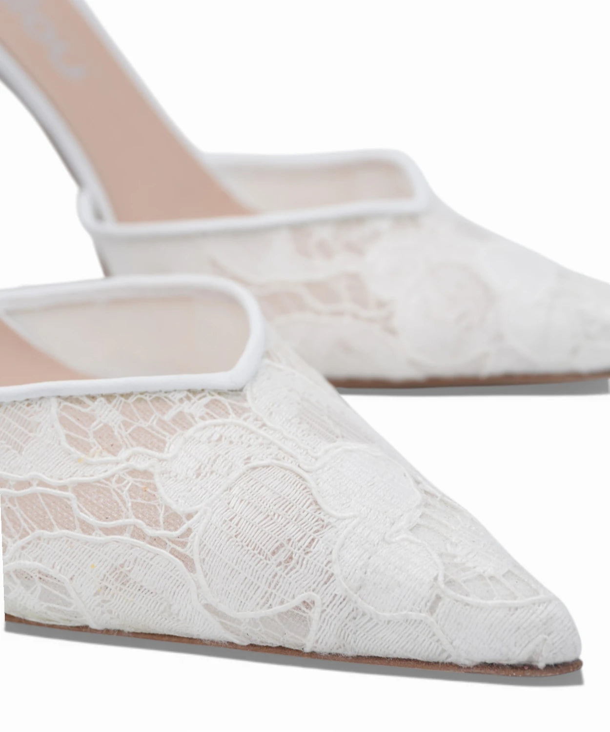 Ninalilou Amy White Nappa Bridal Shoes
