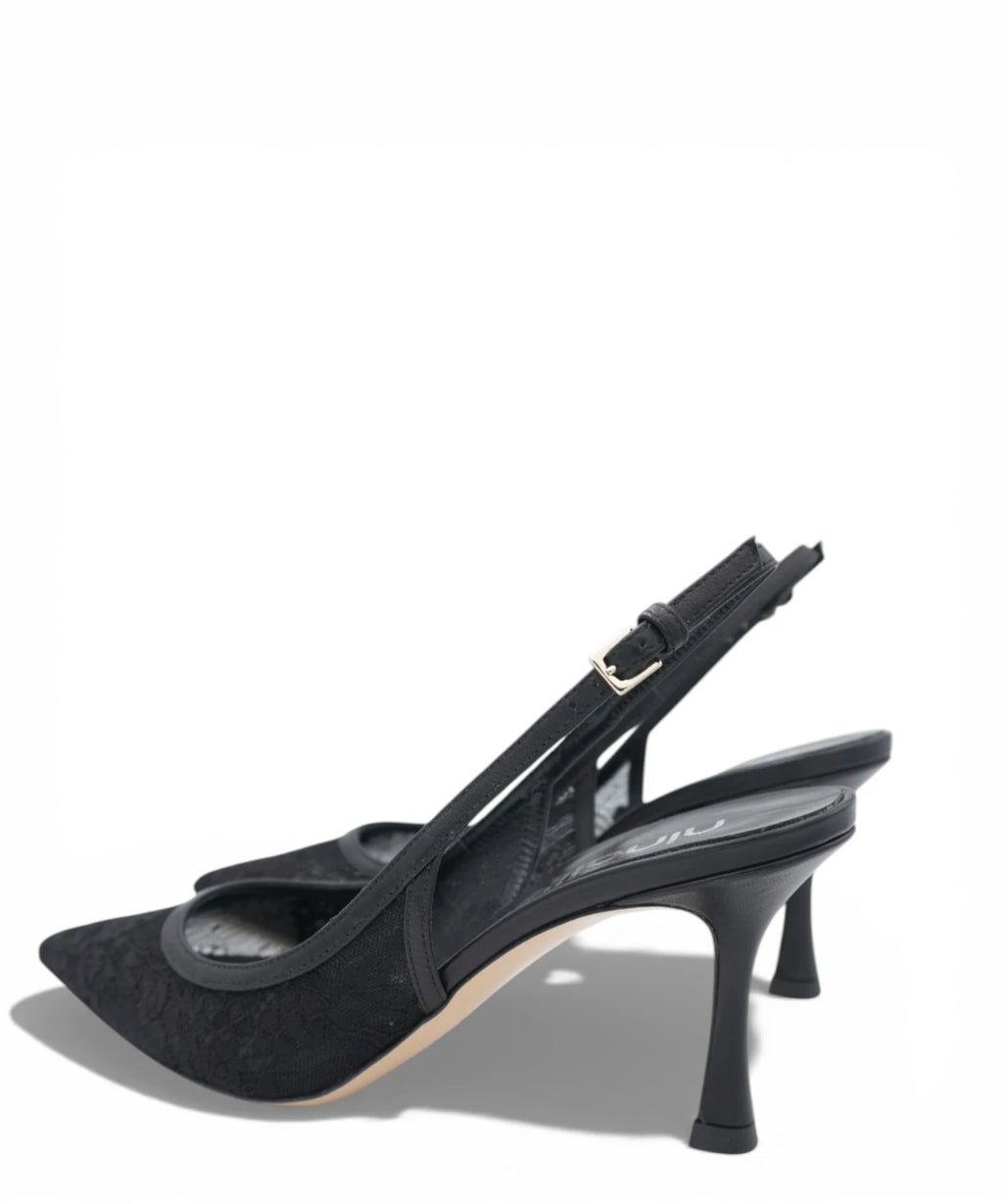 Décolleté Slingback Ninalilou Amy 757C i Nappa Nera