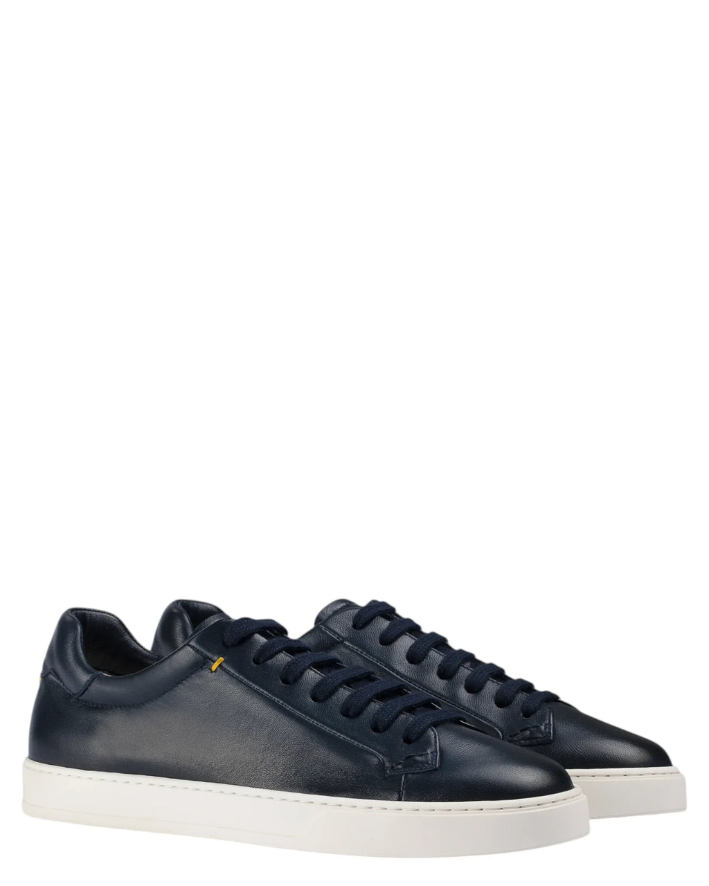 Men's Leather Sneakers with Memory Foam - Made in Italy