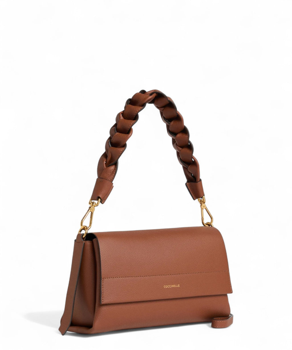 Coccinelle Borsa a Spalla Boheme Small in Pelle Double