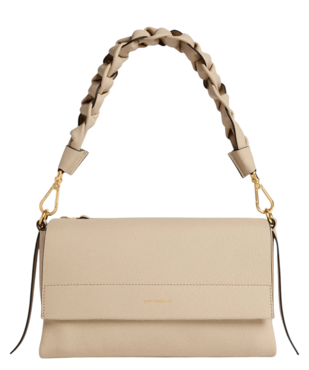 Coccinelle Boheme Small Leather Bag with Shoulder Strap