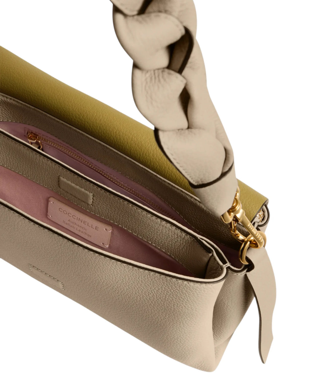 Coccinelle Boheme Small Leather Bag with Shoulder Strap