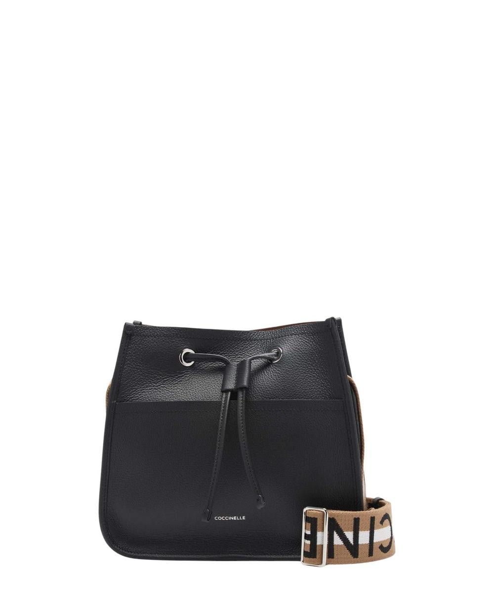 Borsa a Tracolla Raquel Small in Pelle Double con Nastro Multicolor-Coccinelle-Borse a spalla-Vittorio Citro Boutique