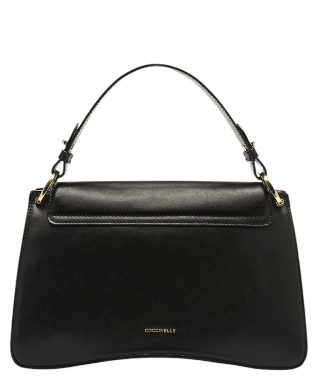 Coccinelle C-Me Medium Smooth Leather Bag with Shoulder Strap