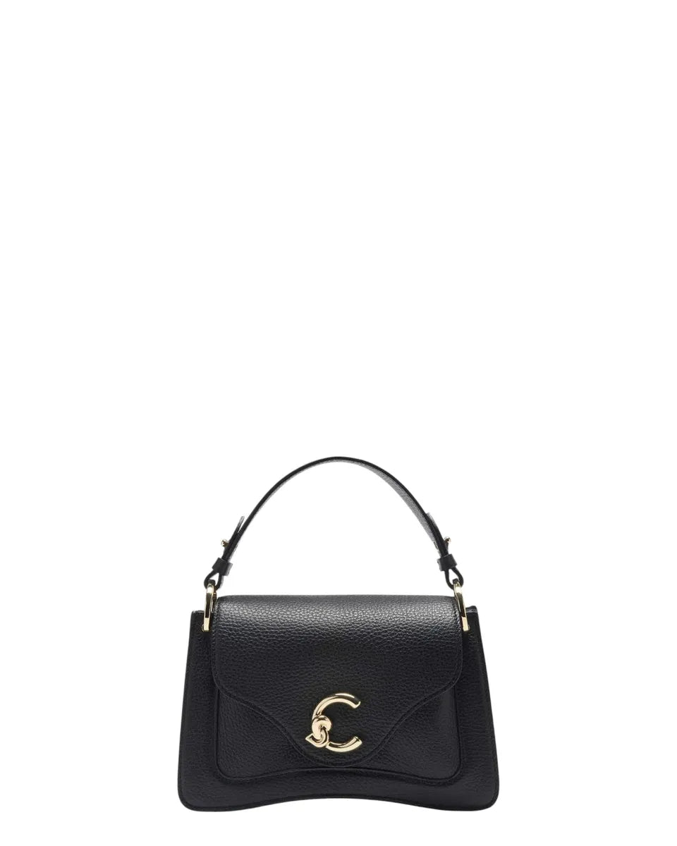 Borsa C-Me Small in Pelle con Logo Coccinelle-Borse a mano-Coccinelle-Vittorio Citro Boutique