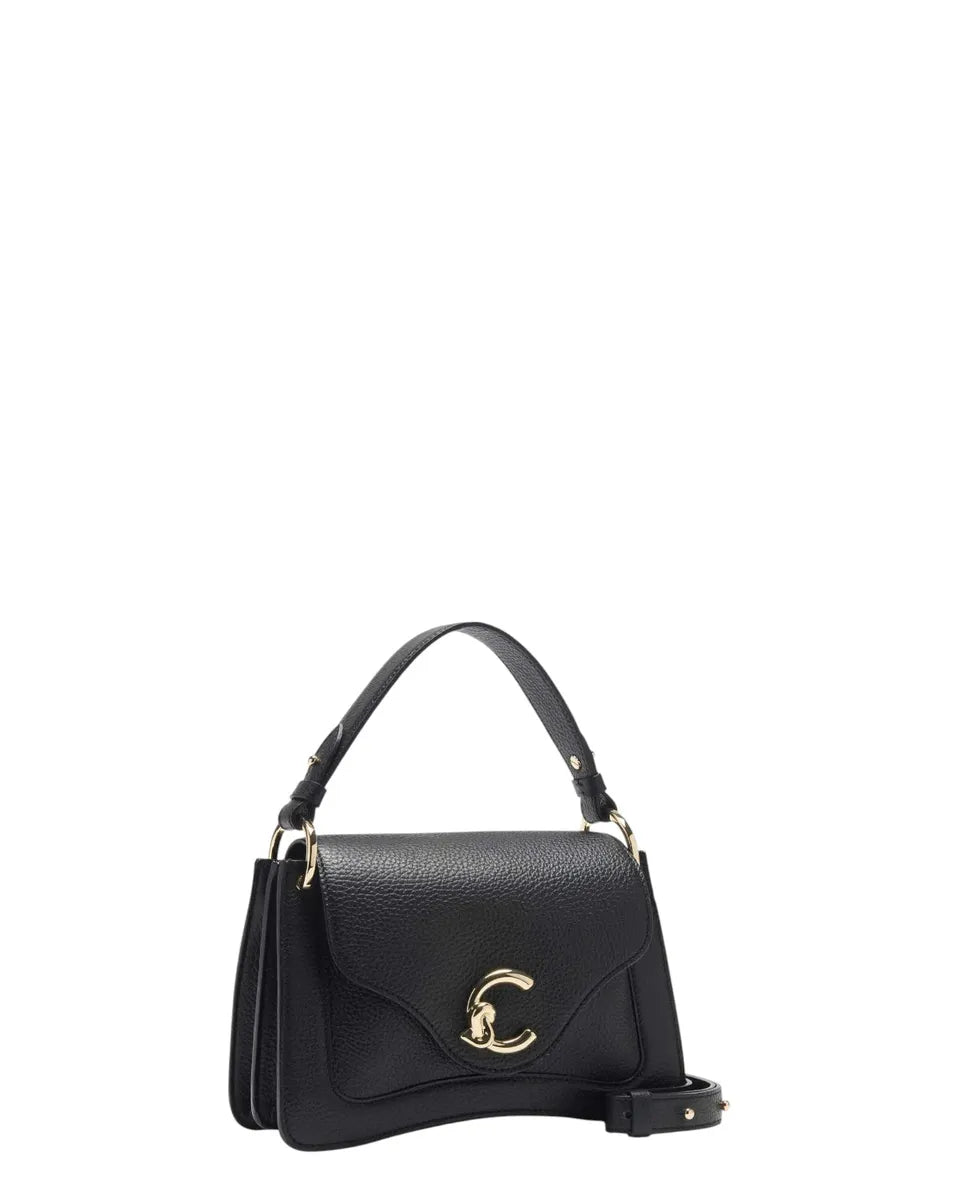 Borsa C-Me Small in Pelle con Logo Coccinelle-Borse a mano-Coccinelle-Vittorio Citro Boutique