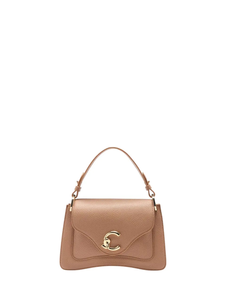 Borsa C-Me Small in Pelle con Logo Coccinelle-Borse a mano-Coccinelle-Vittorio Citro Boutique