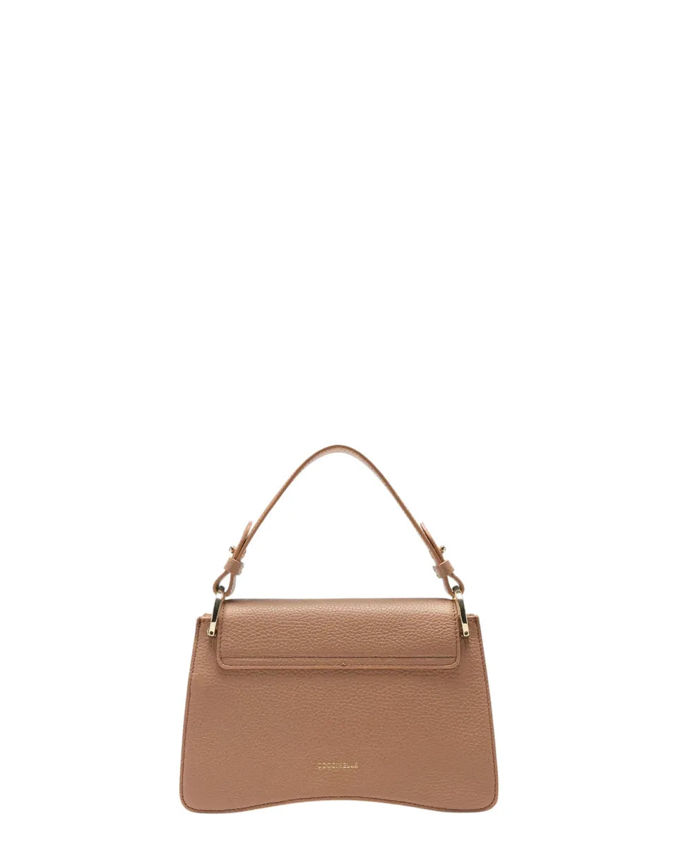 Borsa C-Me Small in Pelle con Logo Coccinelle-Borse a mano-Coccinelle-Vittorio Citro Boutique