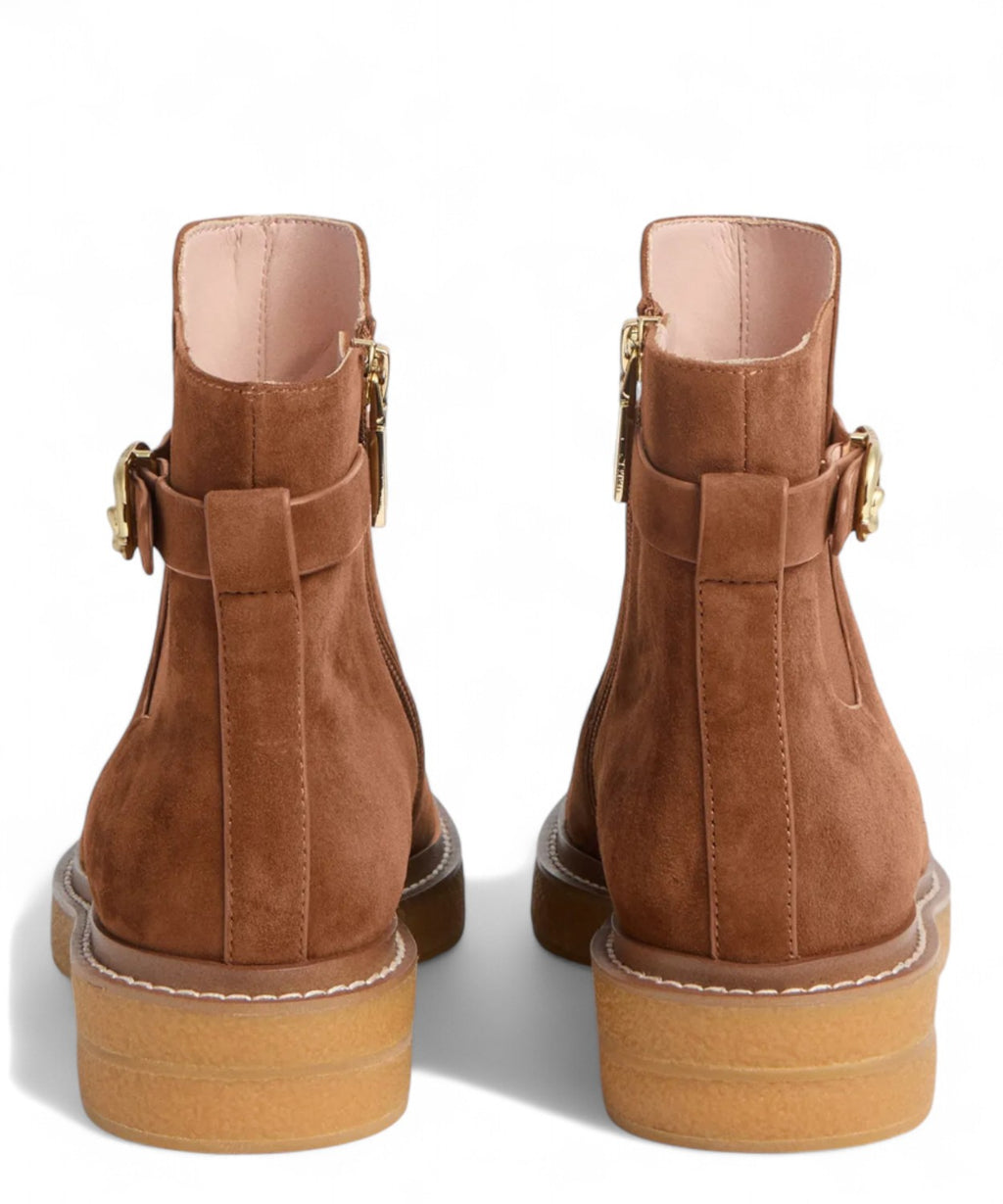 Coccinelle Stivaletti C-Saddle in Suede con Fibbia