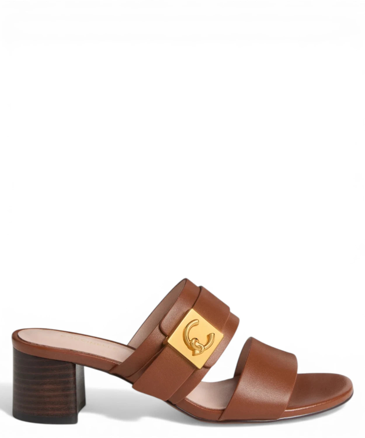 Sandali Coccinelle C-Me Lock in Pelle con Tacco