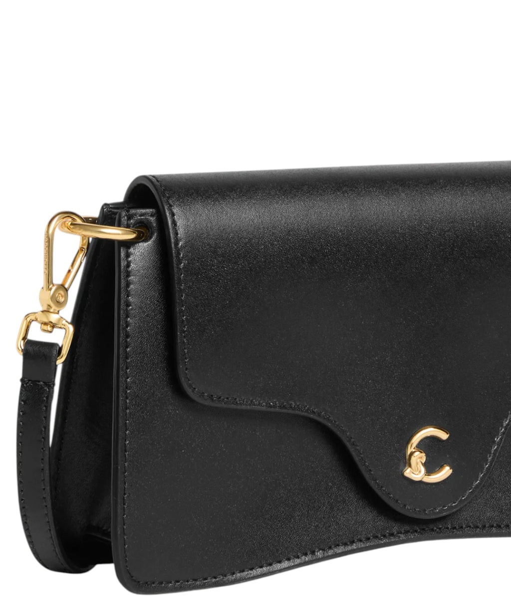 Coccinelle C-Me Mini Smooth Leather Bag with Shoulder Strap