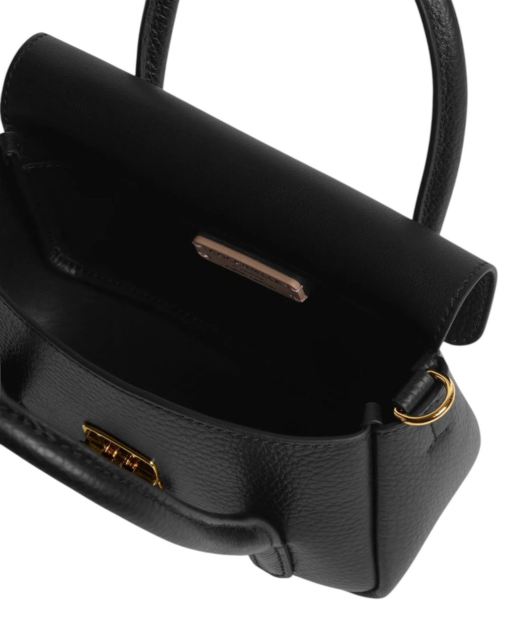 Coccinelle C-Me Lock Mini Leather Shoulder Bag