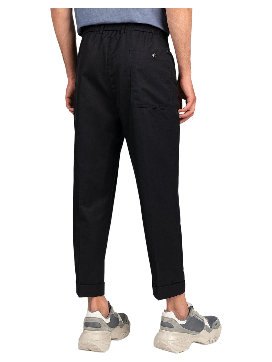 Pantaloni in lana naturale e lino-Pantaloni-Emporio Armani-Vittorio Citro Boutique