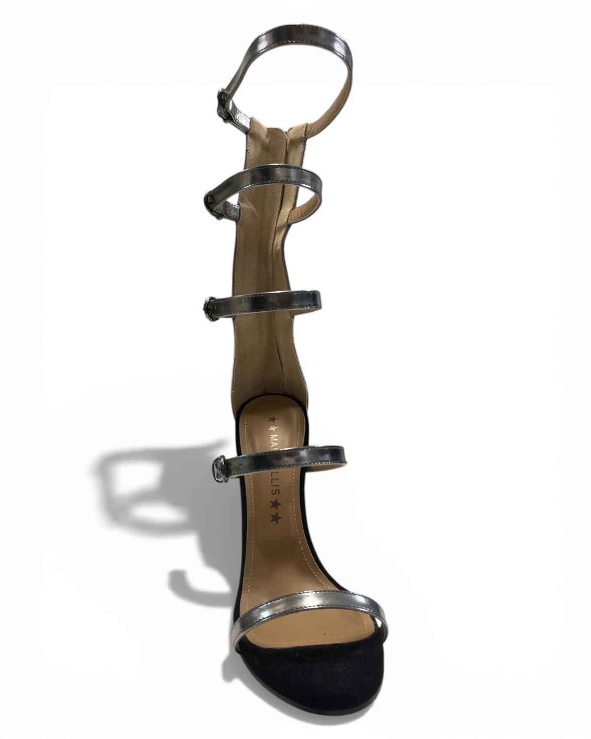 Sandalo Donna con Plateau e Tacco Alto con Cinturini e Zip Posteriore