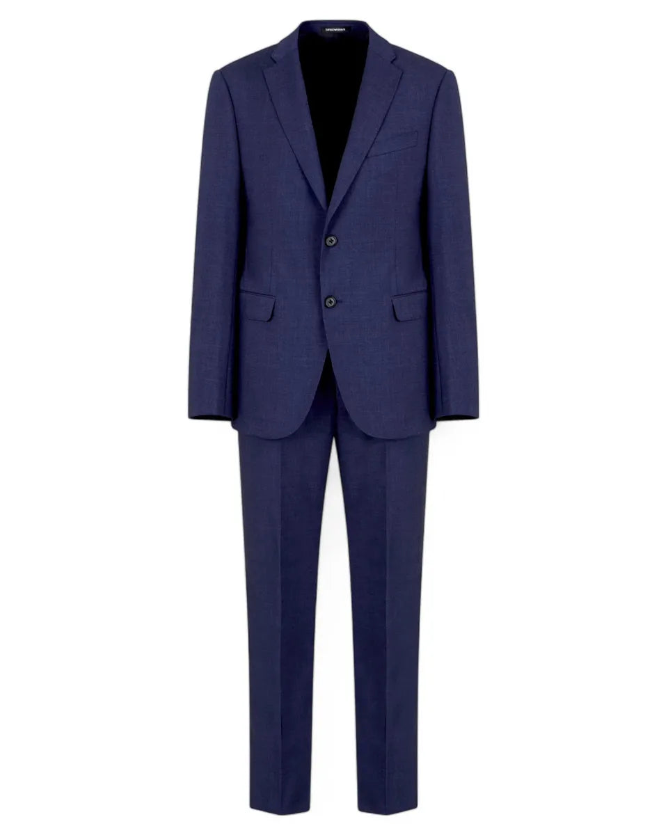 Abito Slim Fit in Fresco Lana Natural Stretch-Emporio Armani-Abiti-Vittorio Citro Boutique