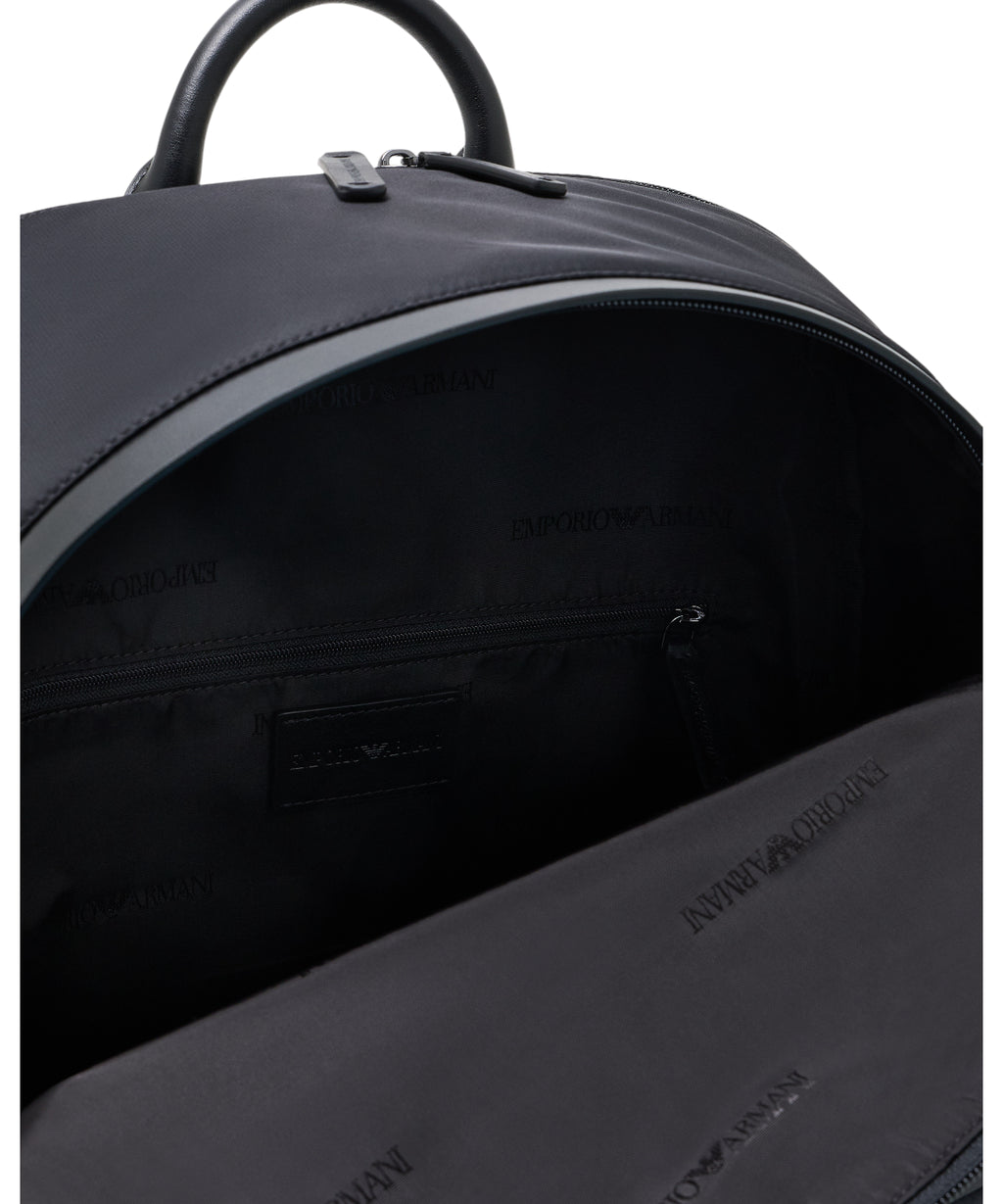 Emporio Armani Roundshape Recycled Nylon Backpack