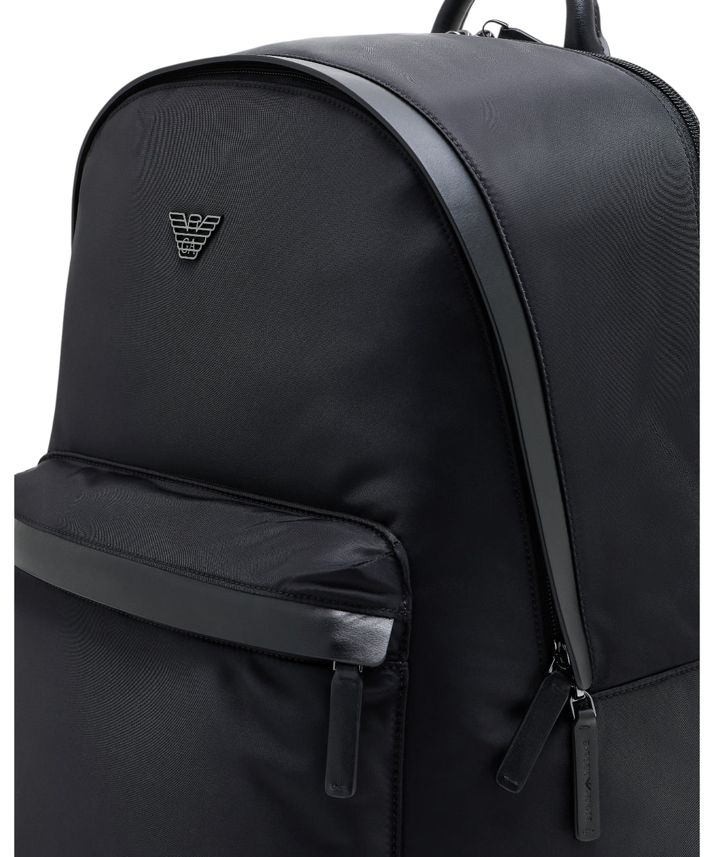 Emporio Armani Roundshape Recycled Nylon Backpack