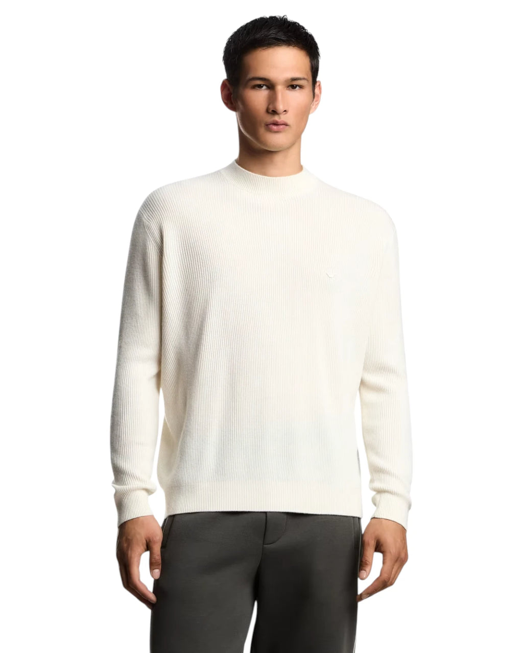 Maglione Girocollo Coste Inglesi-Emporio Armani-Maglieria-Vittorio Citro Boutique