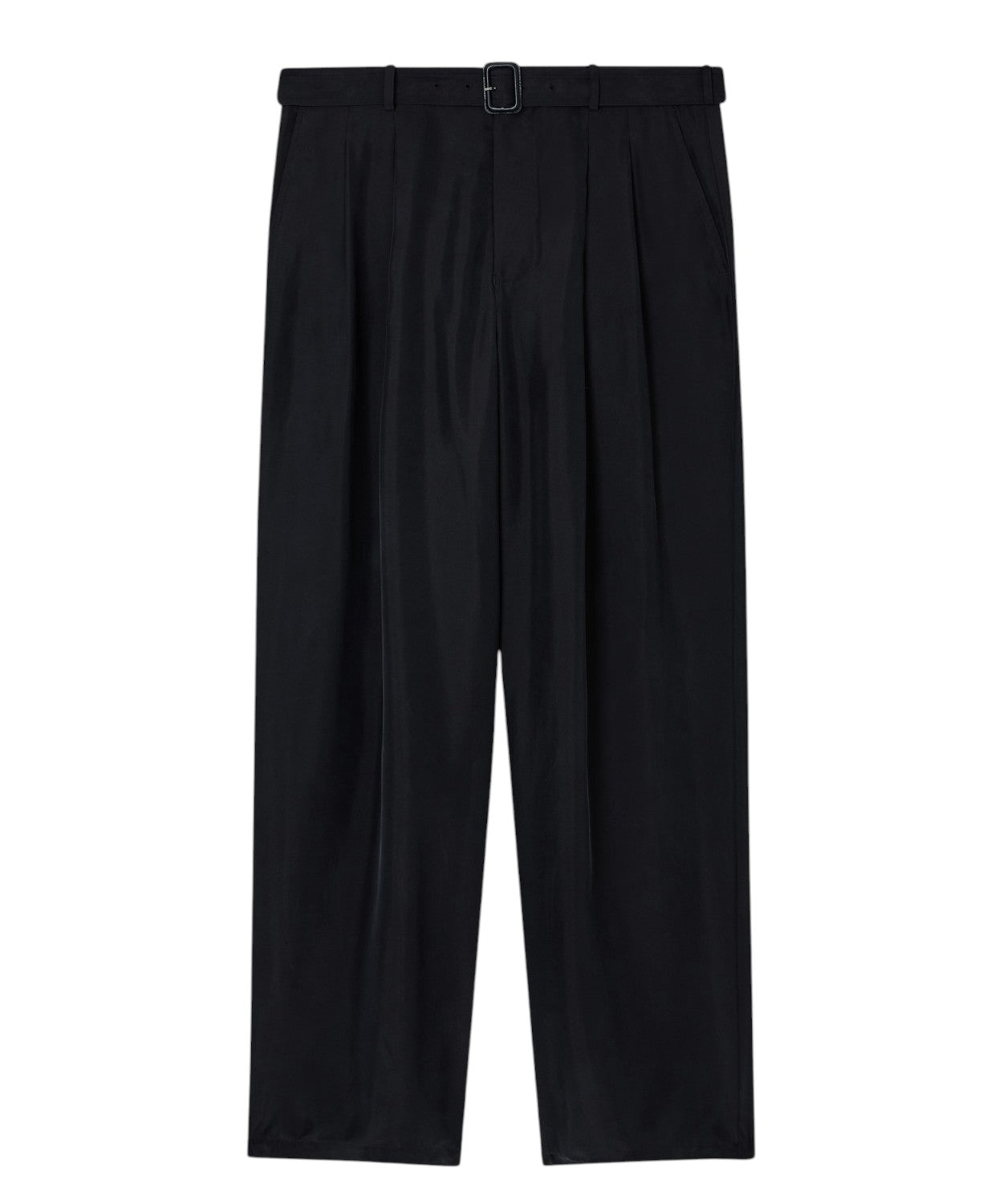 Men's Habutai Silk Trousers with Pleats