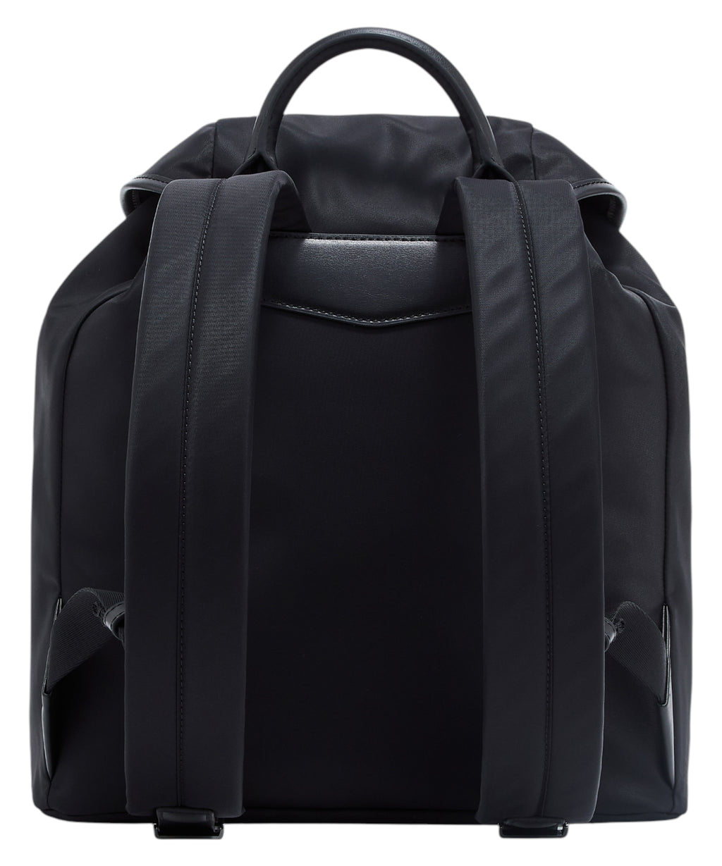 Emporio Armani Nylon and Regenerated Leather Backpack
