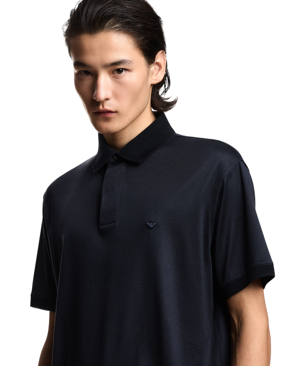 Men's Lyocell Polo Shirt Emporio Armani Essentials