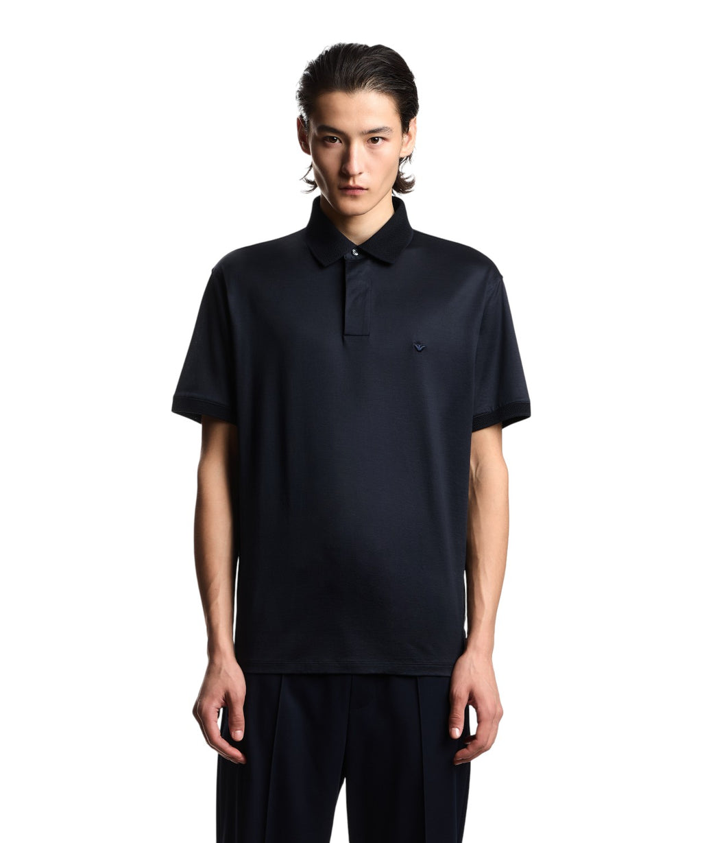 Men's Lyocell Polo Shirt Emporio Armani Essentials